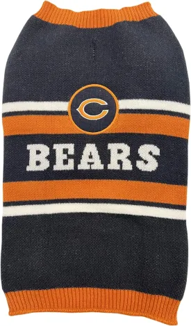 Pets First NFL Chicago Bears Dog Sweater, Size Small. Warm and Cozy Knit Pet Sweater with NFL Team Logo, Best Puppy Sweater for Large and Small Dogs, Team Color (CHI-4179-SM)