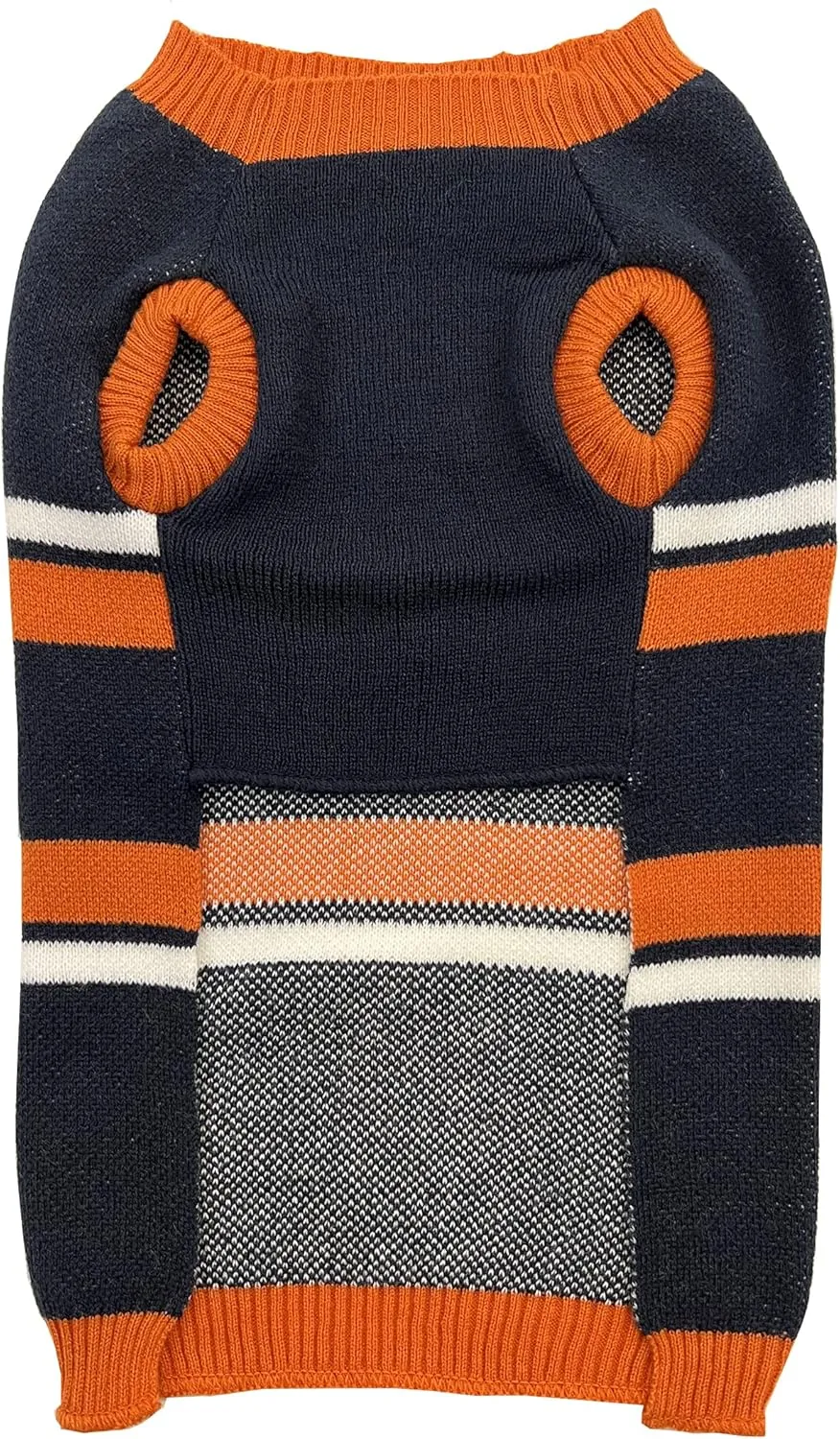 Pets First NFL Chicago Bears Dog Sweater, Size Small. Warm and Cozy Knit Pet Sweater with NFL Team Logo, Best Puppy Sweater for Large and Small Dogs, Team Color (CHI-4179-SM)