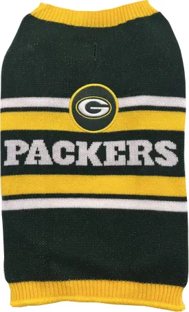 Pets First NFL Green Bay Packers Dog Sweater, Size Small. Warm and Cozy Knit Pet Sweater with NFL Team Logo, Best Puppy Sweater for Large and Small Dogs, Team Color (GBP-4179-SM)