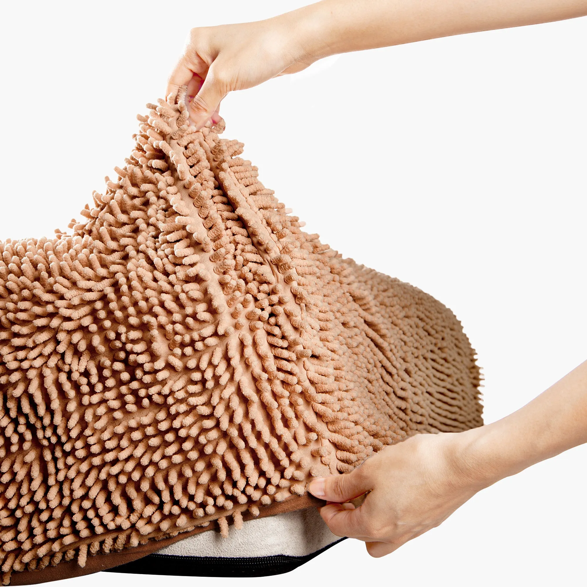 Premium Orthopedic Memory Foam Dog Bed - Brown (Medium)