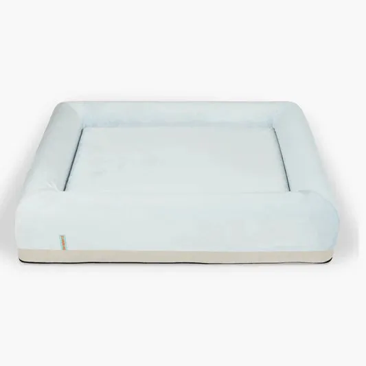Premium Orthopedic Memory Foam Dog Bed - Sky Blue (Small)