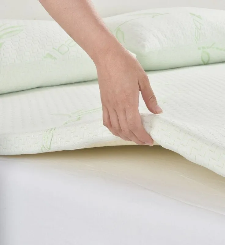 Pretty Little Bed Quality Bamboo Memory Foam Mattress Topper - 4 cm thick Single, Double king and Superking Sizes Cooling, Breathable, and Supportive Foam for Enhanced Comfort & Pressure Relief, Perfect for Adults & Kids