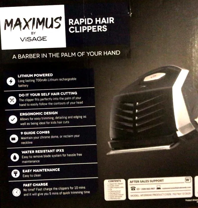 Rapid Hair Clippers/LED Indicator Light