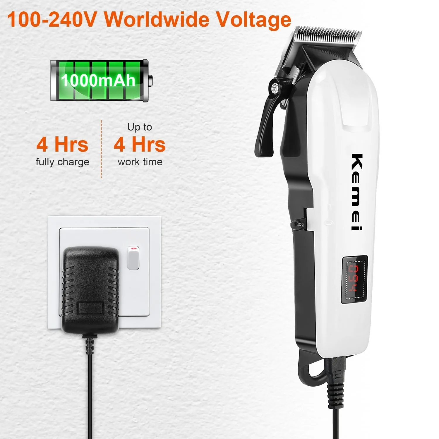 Rechargeable Cordless Hair Clipper