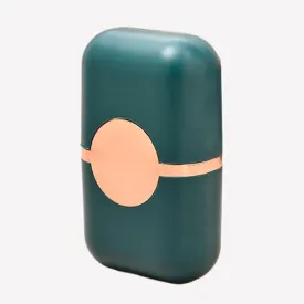 Reusable Lint Roller,2 In1 Washable Lint Remover, Equipped with Lint Brush, It is Very Suitable for Households with Pets. (1, Gold Trimmed Green)