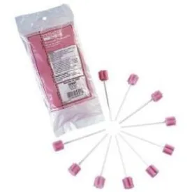 Sage Products Toothette Untreated Oral Swab 24" L, 3/8" Thick, Pink, Unflavored - One Each