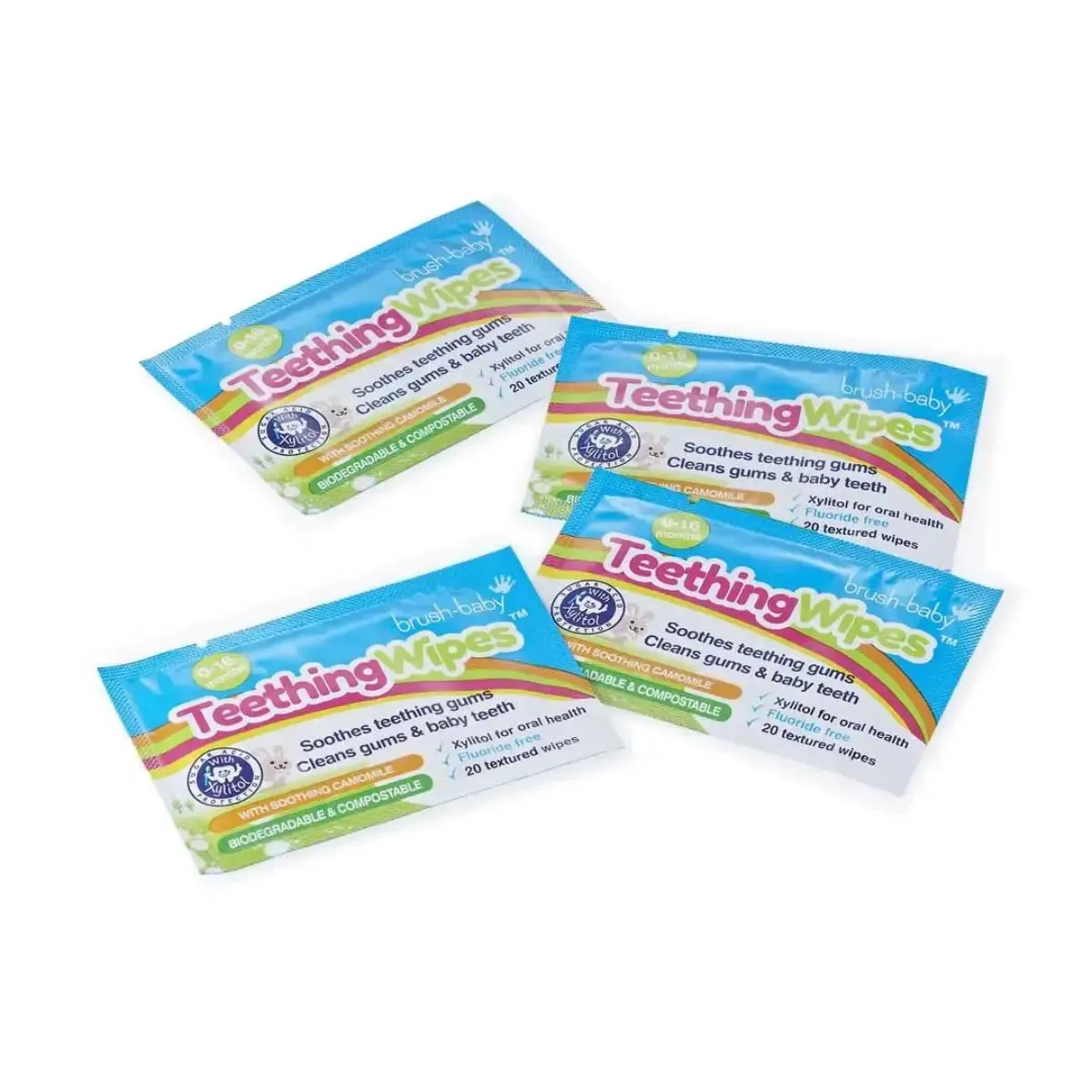 Sample Biodegradable Baby Teething Wipes