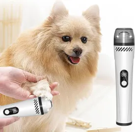 Silent Groom Pro Nail Grinder, Dog Nail Trimmer, Rechargeable USB Charging Pet Nail Grinder, Electric Dog Nail Clippers Pet Paws Grooming Smoothing Tool (1)