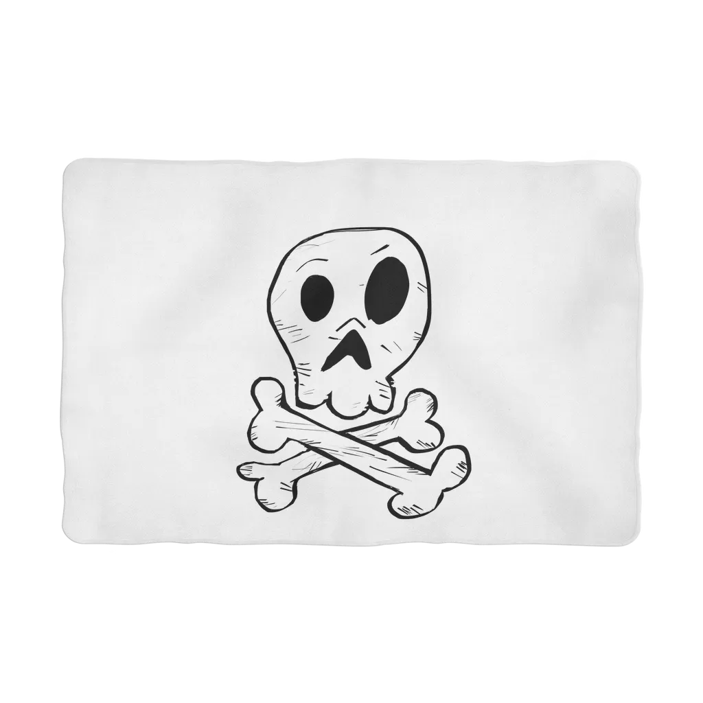 Skull and Cross Bones Sublimation Pet Blanket