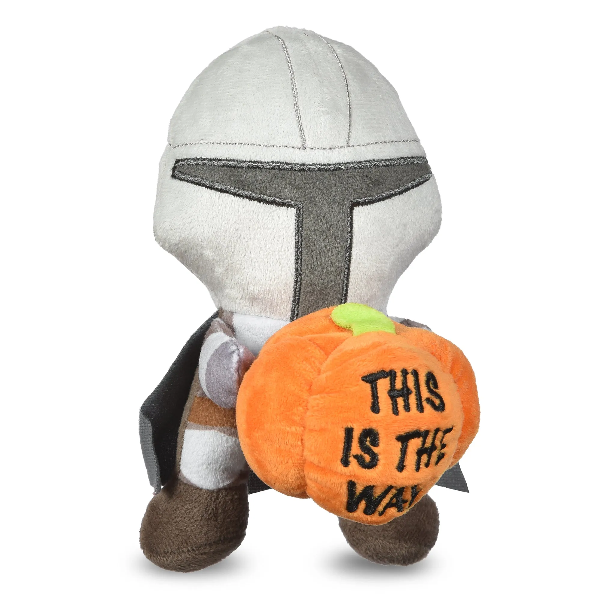 Star Wars: Halloween Mandalorian Pumpkin Squeaker Pet Toy