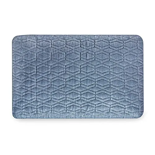 The White Willow Orthopedic Cooling Gel Memory Foam King Size Bed Pillow for Sleeping & Neck Pain Relief Suitable for Stomach, Back & Side Sleeper with Outer Cover (24" L x 15" W x 4" H) Grey