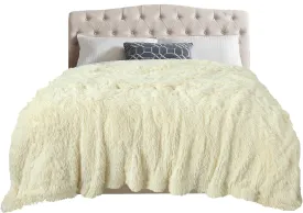TOONOW Extra Fuzzy Faux Fur Blanket Twin Size 70"x78", Reversible Lightweight Plush Fuzzy Cozy Soft Blankets and Throws for Couch Sofa Bed, Decorative Fluffy Plush Comfy Blanket, Barlett Pear