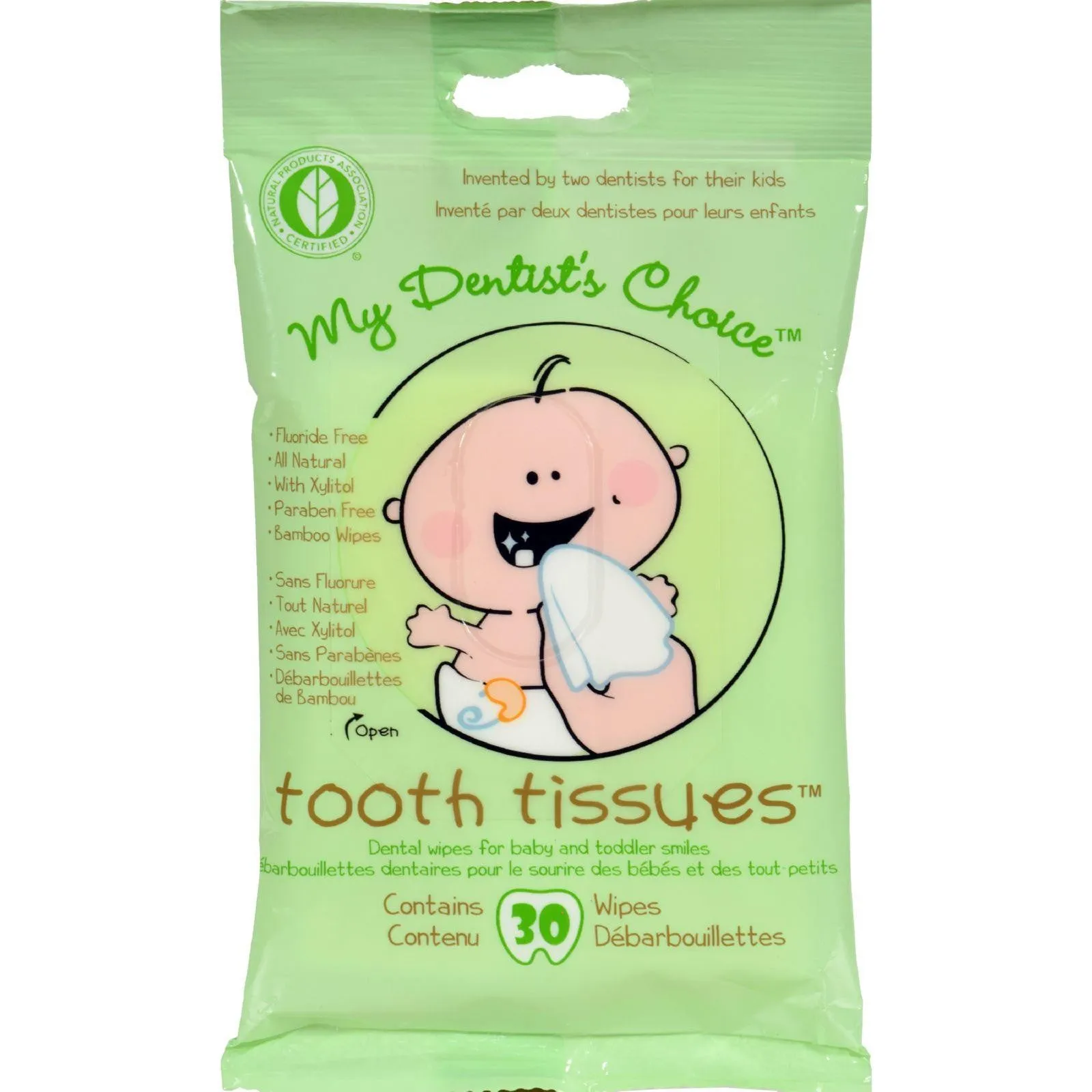 Tooth Tissues Dental Wipes - 30 Wipes
