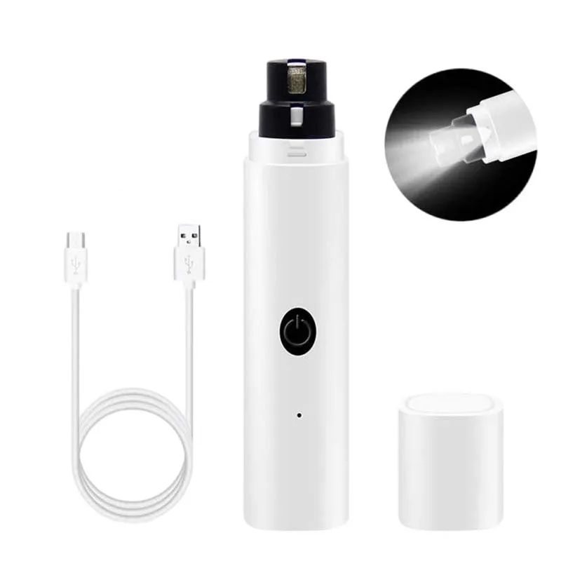 USB Rechargeable Electric LED Cat and Pet Nail Grinder
