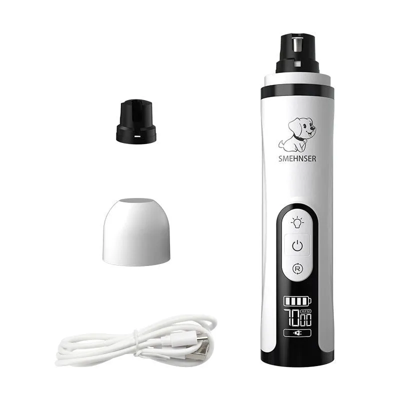 USB Rechargeable Electric LED Cat and Pet Nail Grinder