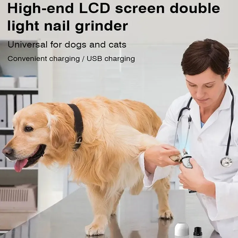 USB Rechargeable Electric LED Cat and Pet Nail Grinder