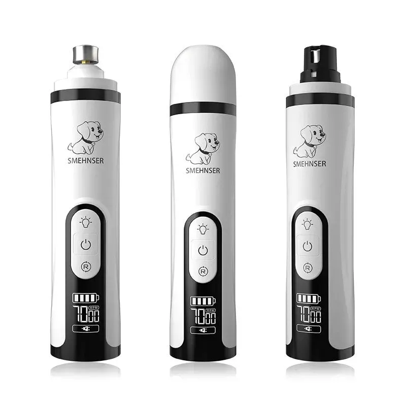 USB Rechargeable Electric LED Cat and Pet Nail Grinder