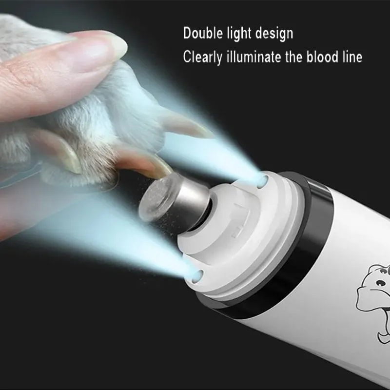 USB Rechargeable Electric LED Cat and Pet Nail Grinder