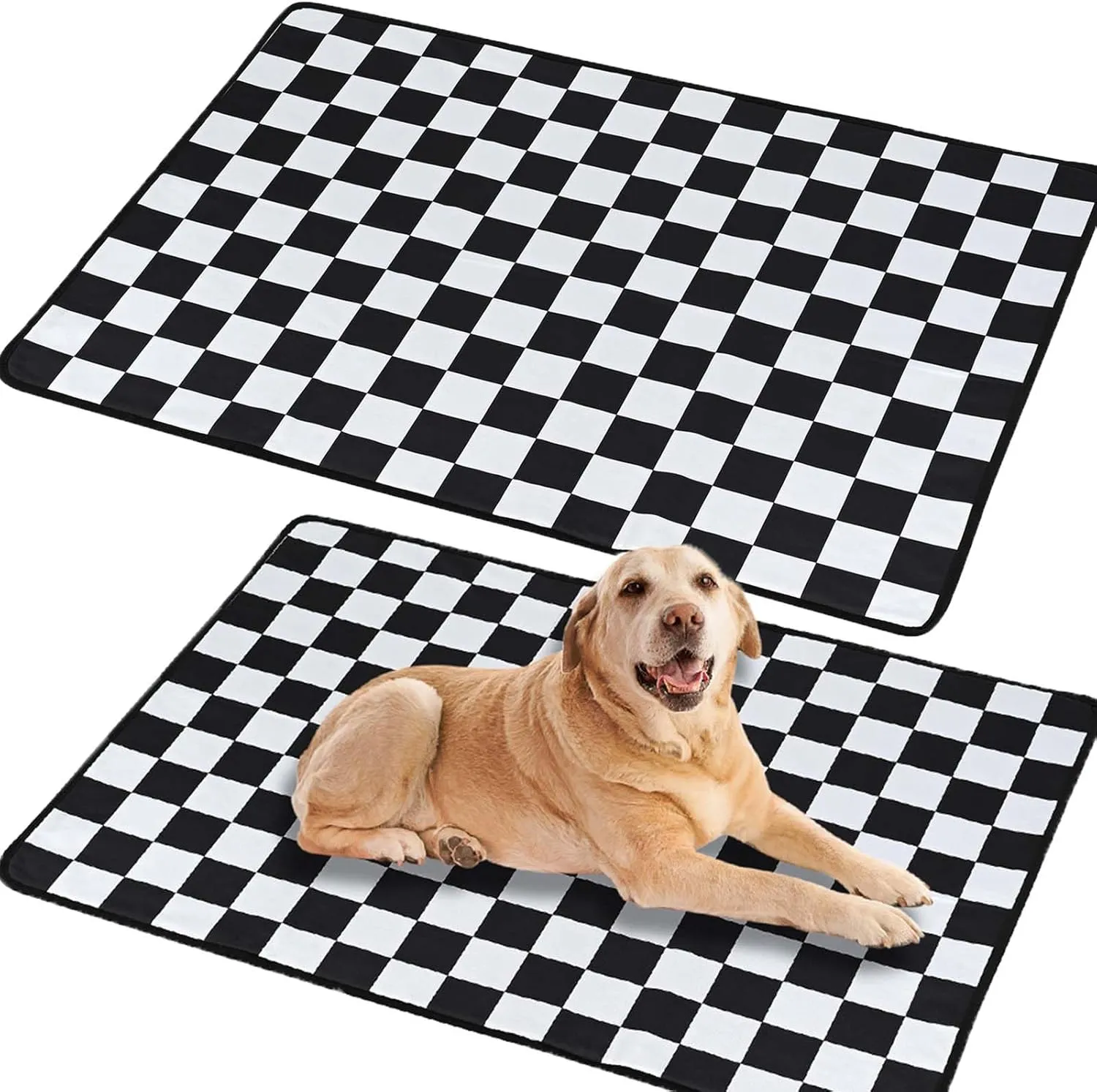 Washable Puppy Pee Pad for Dogs & Pets Cat Guinea Pig Rabbit, 36x24 4-Layer Reusable Non-Slip Dog Mat for Potty Training Whelping Food, Puppies Essentials for Bed Crate Cage Panel Pen Sofa