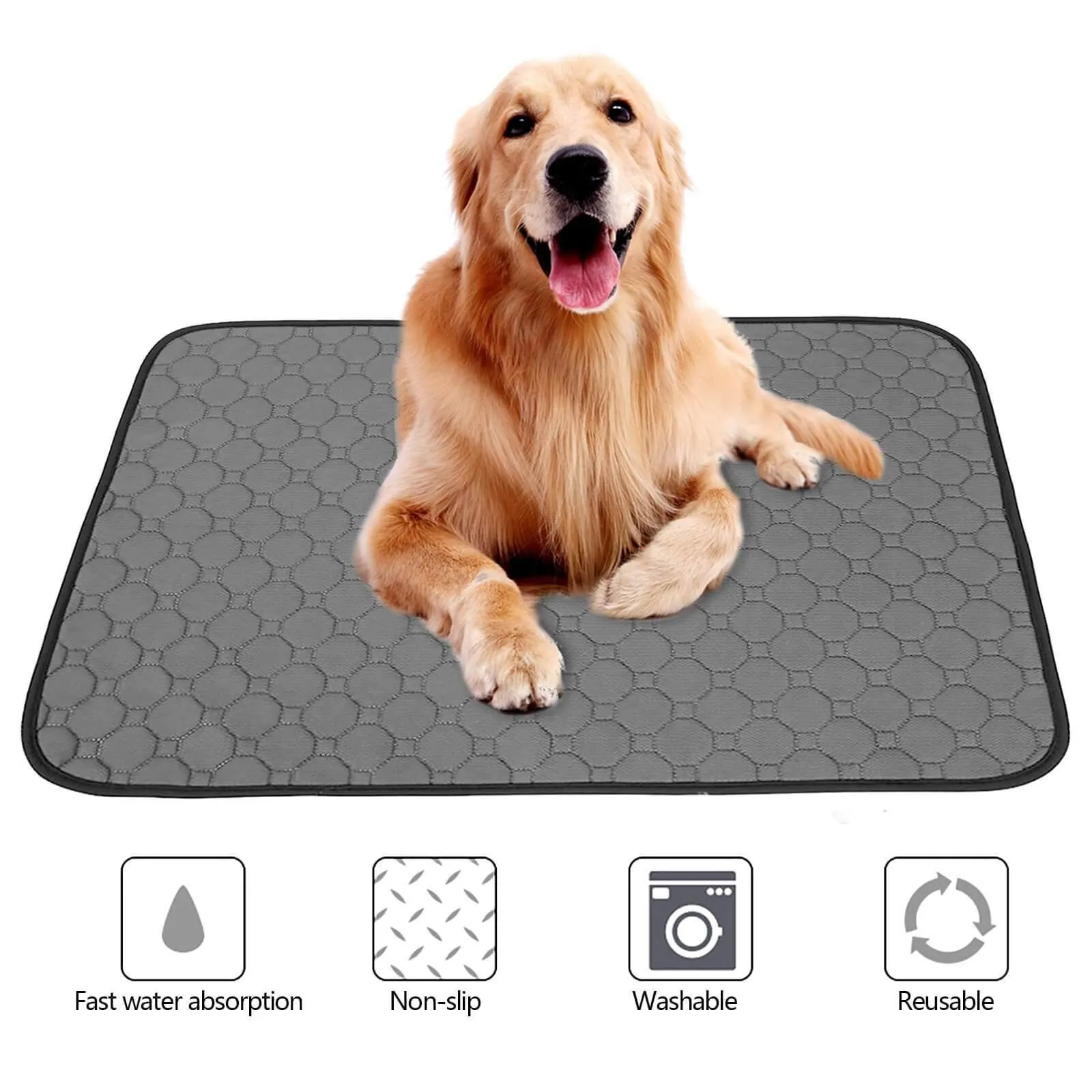 Washable Puppy Pee Pads Fast Absorbing Reusable Pad