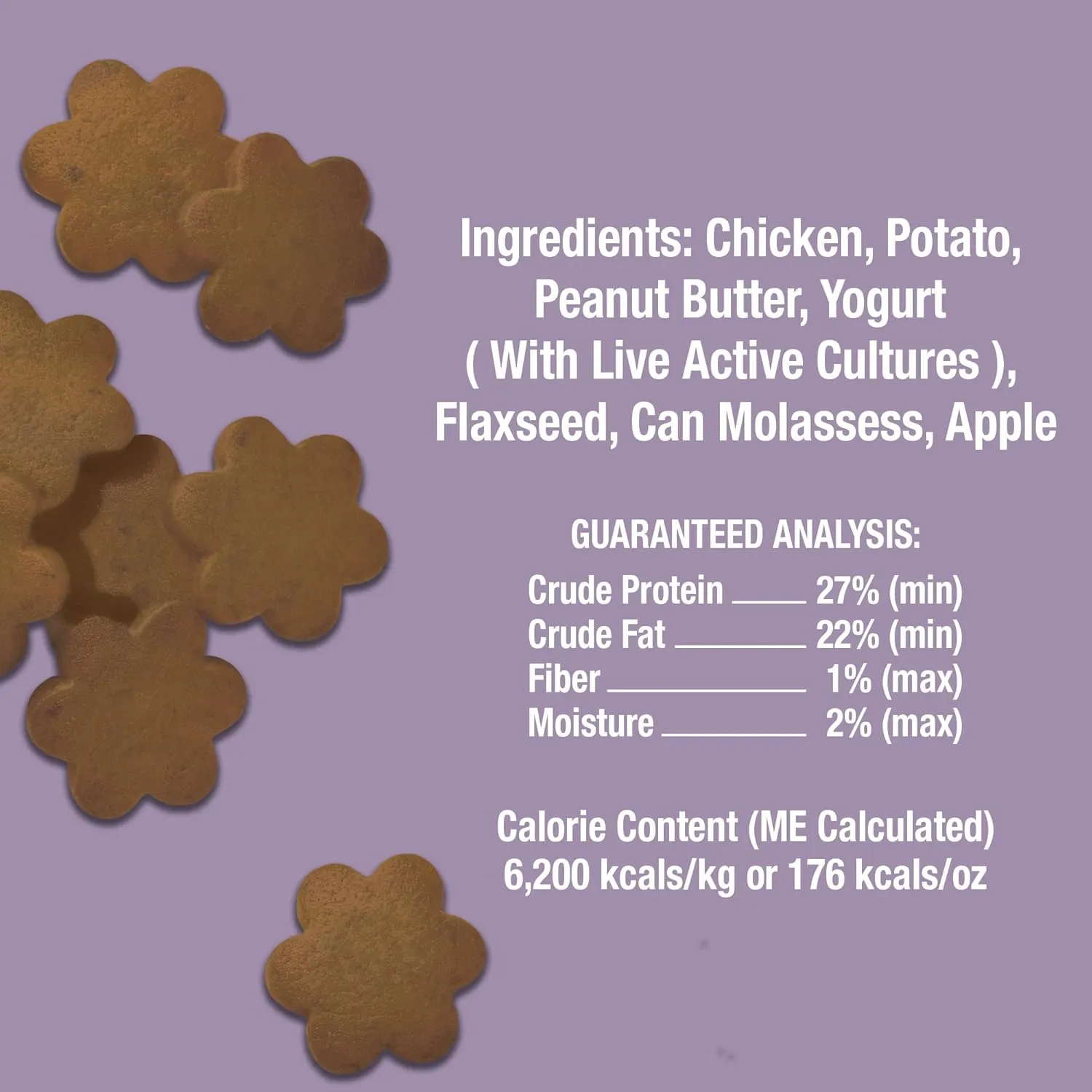 Whole Life Dog Living Treats for Dogs  Human Grade Probiotics for Digestive & Gut Health, Gas, Diarrhea, Vomit & Constipation Relief, Health Supplies - Peanut Butter, 12 oz (Pack of 1)